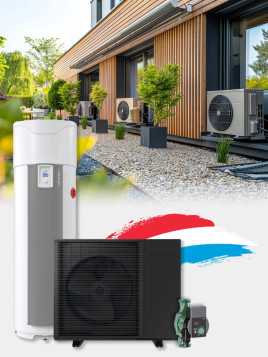 Kit Bomba de Calor + Caldera Termodinámica 12 kW - Instalación Luxemburgo