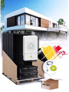 25-paneel 10 kVA zelfverbruikskit met opslag en installatie in België