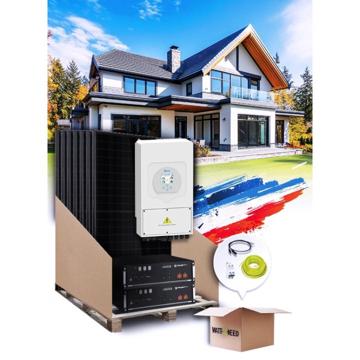 Kit autoconsommation 25 panelen 10 kVA met opslag en installatie in Frankrijk