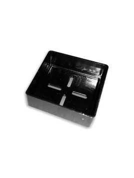 Schienenstöpsel 40x40mm schwarz