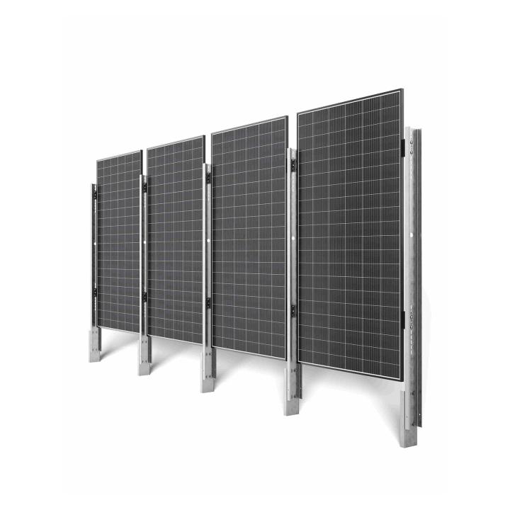 WS-A10P valla solar - Sistema de montaje vertical en el suelo