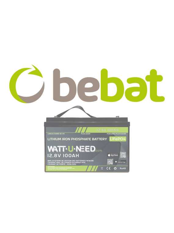 Milieubijdrage Bebat Wattuneed 12,8V 100Ah