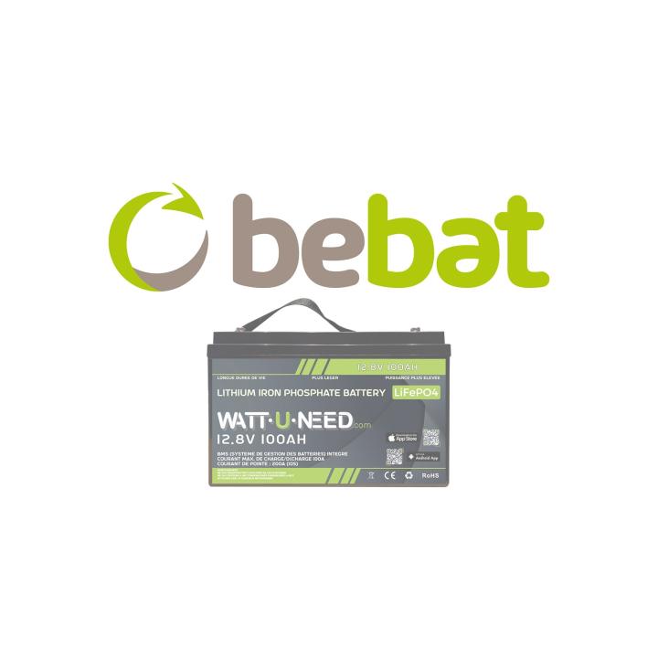 Milieubijdrage Bebat Wattuneed 12,8V 100Ah