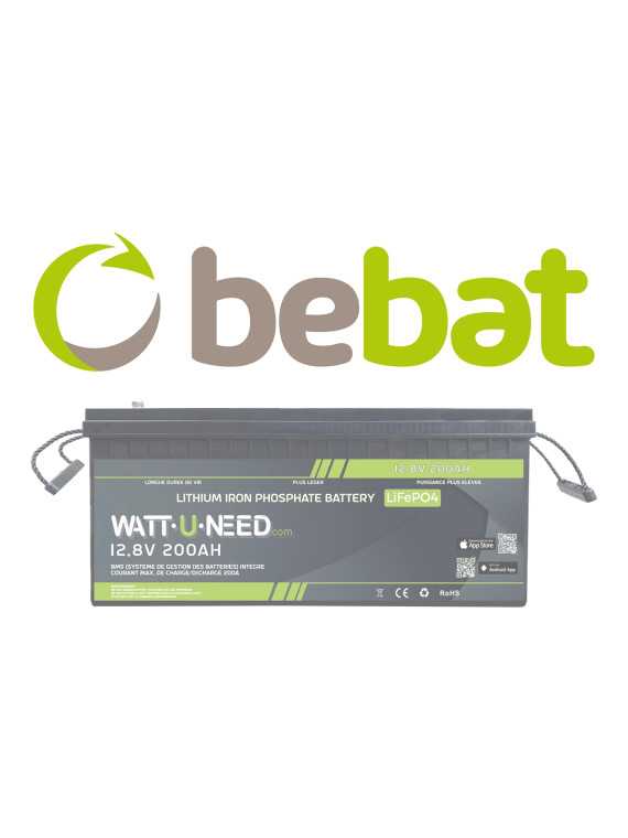 Contribución medioambiental Bebat Wattuneed 12.8V 200Ah