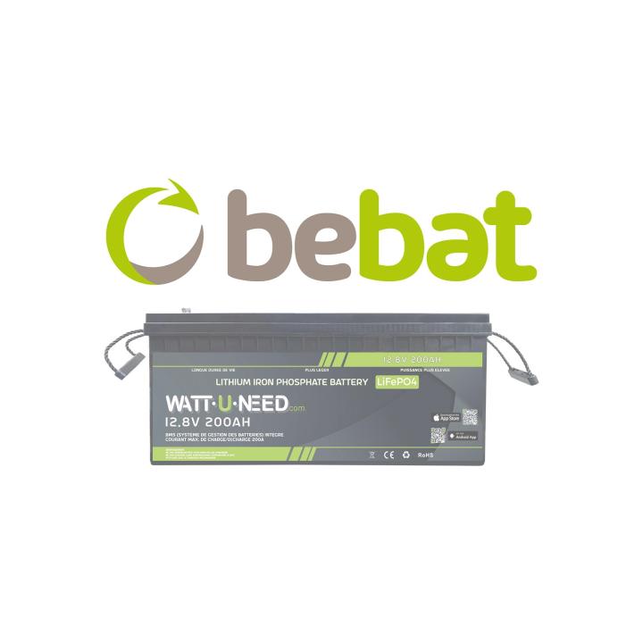 Milieubijdrage Bebat Wattuneed 12,8V 200Ah