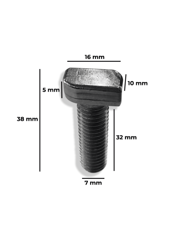 Boulon M10 tête marteau inox - boite de 100 pièces