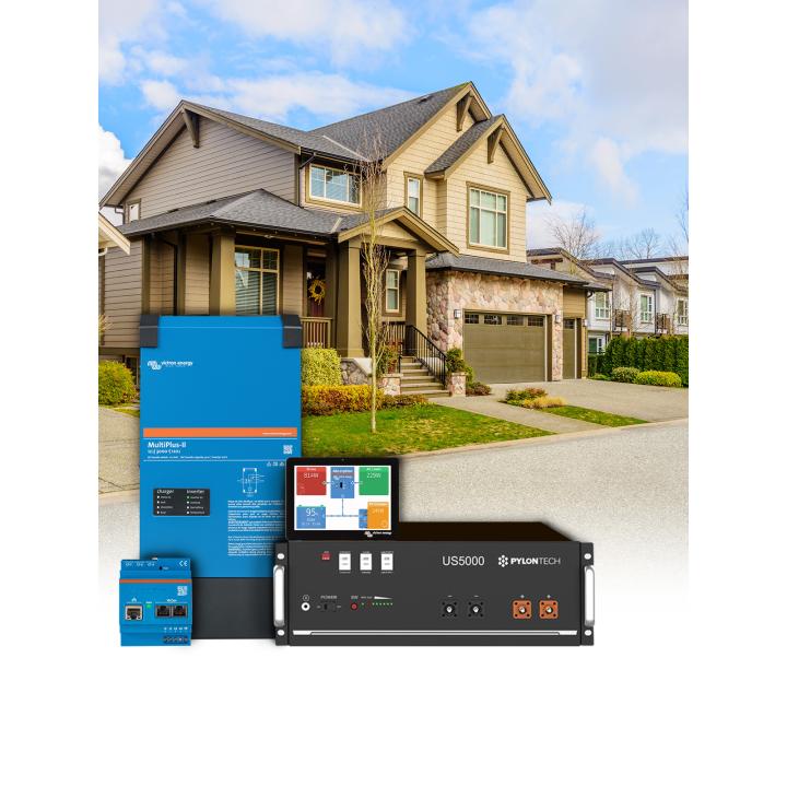 3 kVA omvormerpakket en Pylontech US5000 4,8 kWh lithiumaccu