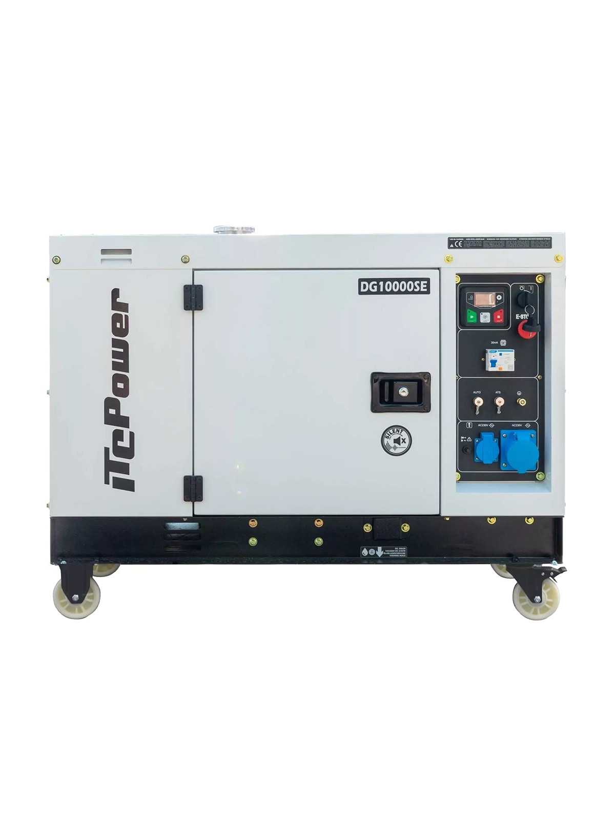 Groupe électrogène ITC Power 8,5KVA Diesel 230V DG10000SE