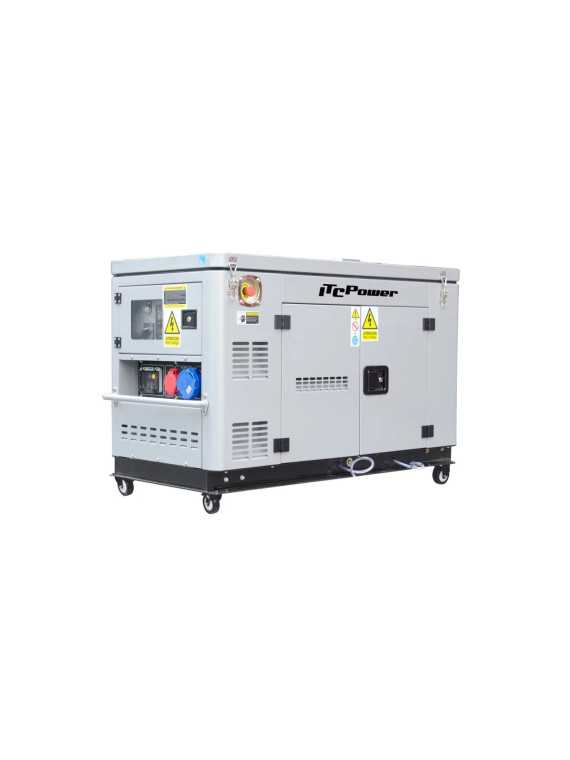 Generador Diesel ITC Power 12,5kVA Full Power 230V 400V Insonorizado DG12000XSE-T