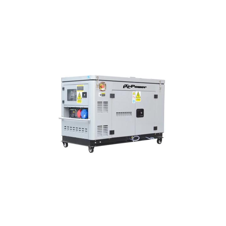 Diesel Generator ITC Power 12,5kVA Full Power 230V 400V Soundproof DG12000XSE-T