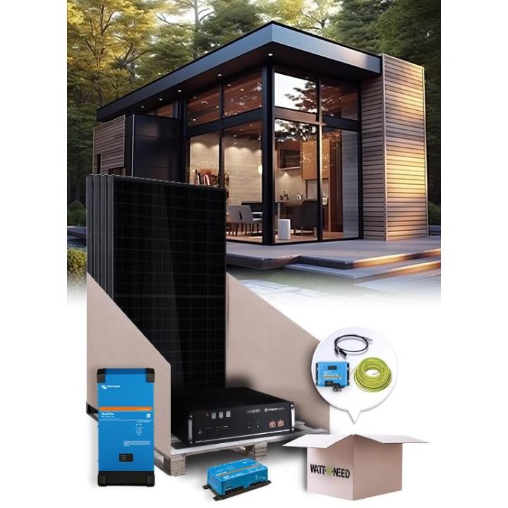 Kit de autoconsumo Victron de 4 paneles con almacenamiento de litio