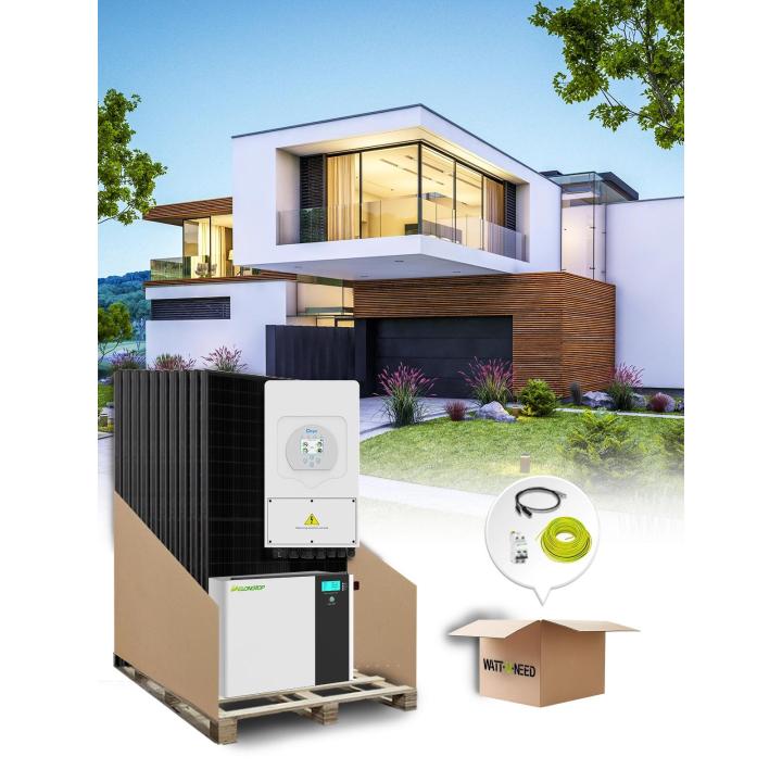 Eigenverbrauchsset 10 Paneele 3,6kVA mit Lithiumspeicher.