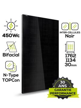 Panel solar HT-SAAE Jupiter 450W Bifacial Tipo N TOPCon