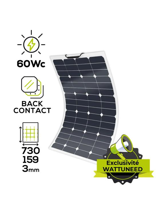 Panneau solaire 12V MX FLEX Protect 60Wc Back Contact