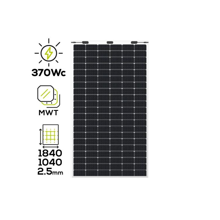 Flexible solar panel 370 Wp Flex MWT Series