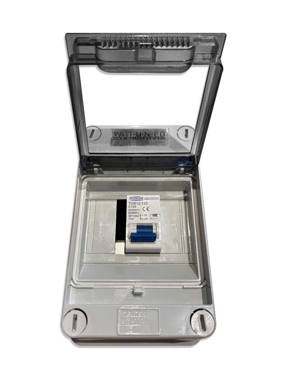 Accubak Automatische zekering 125 A 250 V DC – Bescherming van zonne-accu's