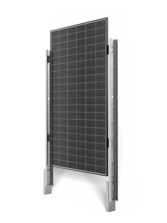 Solarzaun WS-A10P - Vertikales Bodenbefestigungssystem