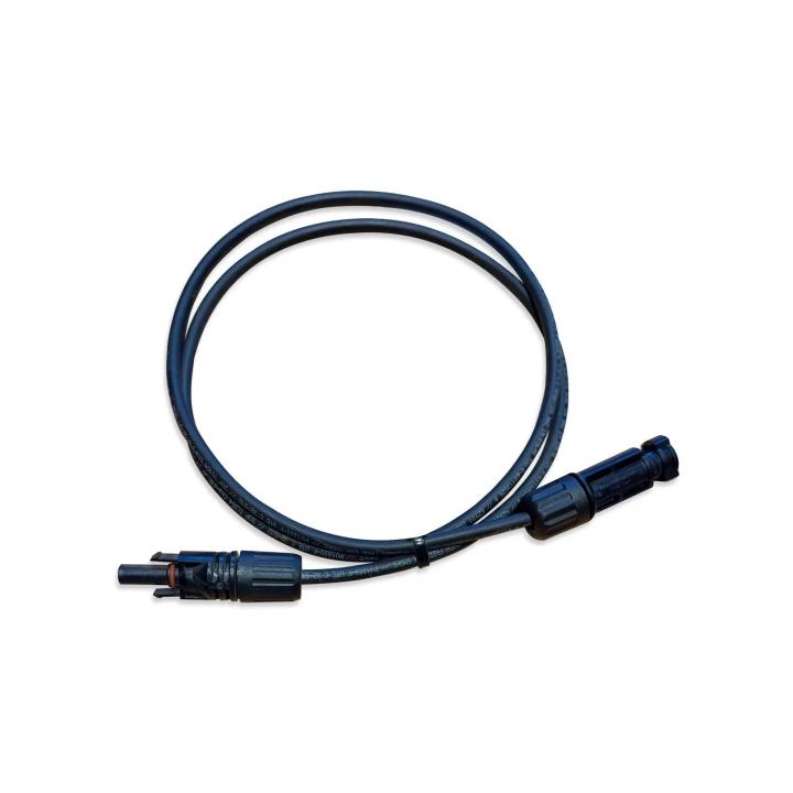 Solar cable extension 1x4mm² with 2x MC4 connectors (per meter)