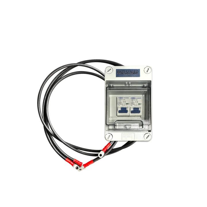 Accubak met automatische zekering 2X 125A DC 250V + kabels — vue 2
