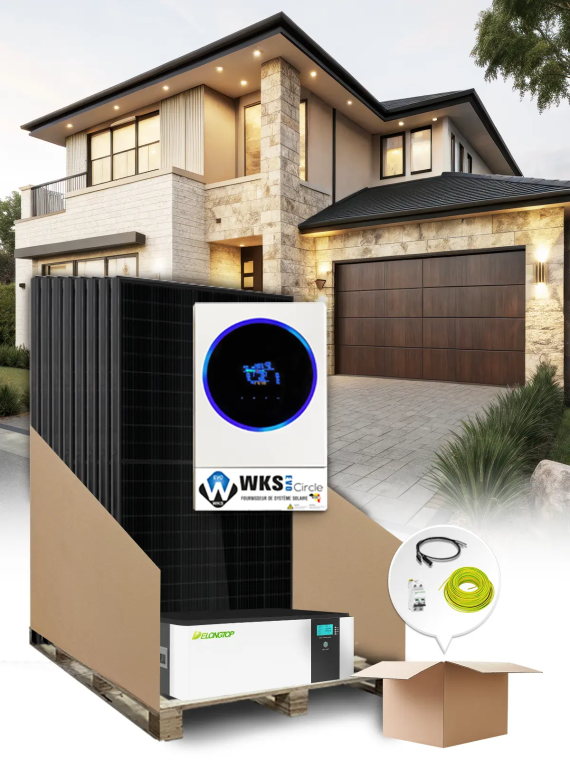 Kit fotovoltaico autónomo Delong 10x450W + batería 15 kWh - Autoconsumo sin inyección a red