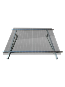 Aluminium-Bodenbefestigungsset - 13° Neigung - Querformat