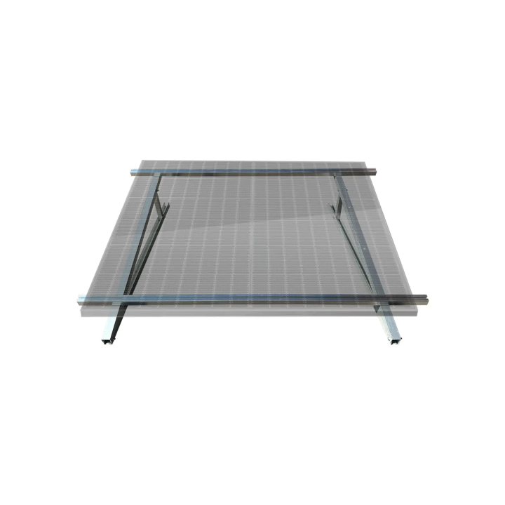 Kit de fixation au sol aluminium – inclinaison 13° – paysage