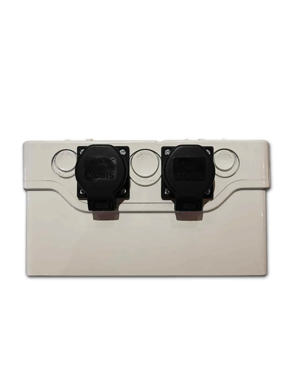 230V 25A omvormerbox met stopcontact | Veiligheids- en eenfasevoeding