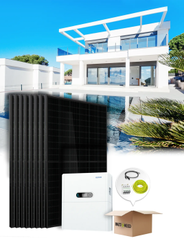 Kit de autoconsumo / reinyección 20 paneles 10 kVa con almacenamiento