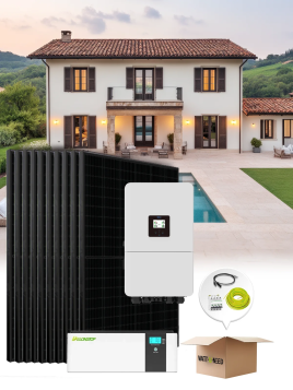 Kit Solaire 40 Panneaux 15 kVA Triphasé avec Batterie 15 kWh