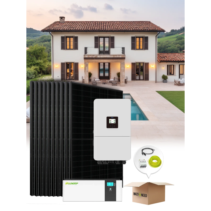 Kit Solaire 40 Panneaux 15 kVA Triphasé avec Batterie 15 kWh