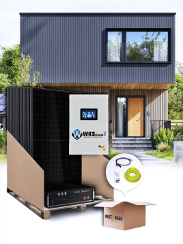 Self-consumption kit with 6 panels, 6.5kVA lithium