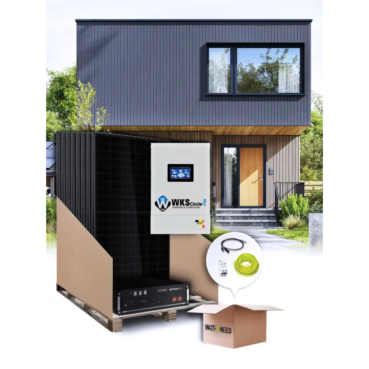 Zelfverbruiksset met 6 panelen, 6,5 kVA lithium