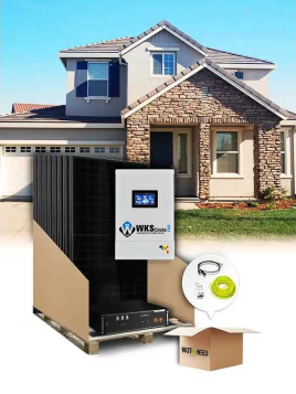 9-panelen 6,5 kVA zelfverbruiksset met lithiumbatterij