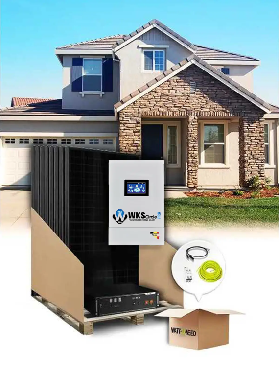 Kit autoconsommation 9 panneaux 6,5kVA avec batterie lithium