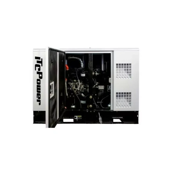 ITC Power 14kVa Dieselgenerator Vol vermogen 230V/400V Geluiddicht DG14KSE