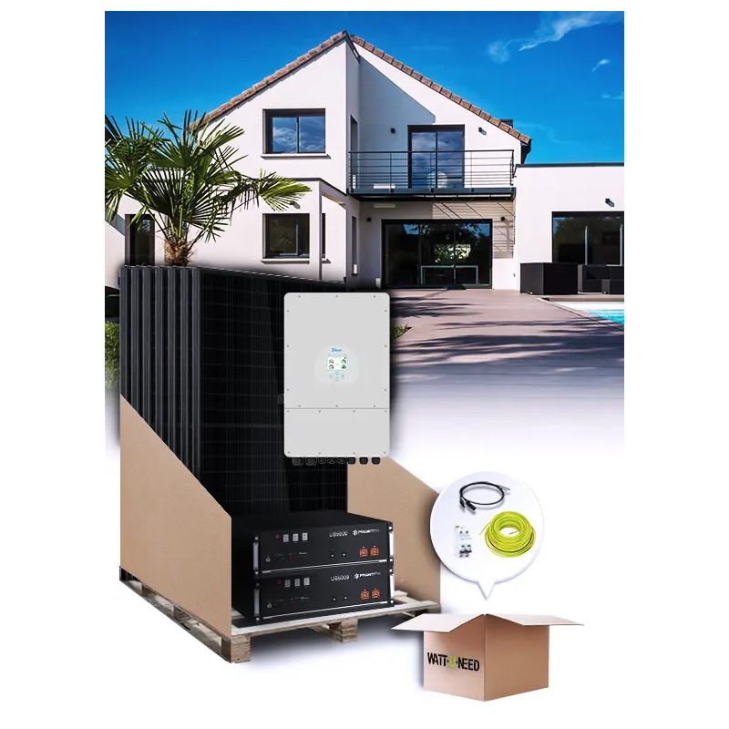 Eigenverbrauchsset 25 Paneele 10 kVA mit Lithiumspeicher.