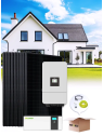 Kit autoconsommation 25 panneaux 8 kVA avec stockage lithium