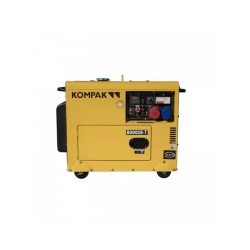 Kompak Diesel Generator 6,3kW Full Power 230V/400V Soundproof NT-8000SE-T