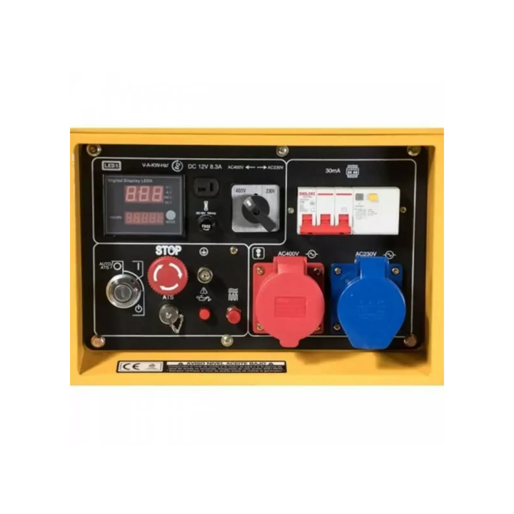 Generador diesel Kompak 6,3kW plena potencia 230V/400V insonorizado NT-8000SE-T