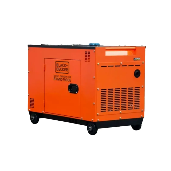 Black+Decker Diesel Generator 7,9kVA Full Power 230V/400V Soundproof BXGND7900E