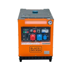 Black+Decker 7,9kVA Full Power Diesel Stromerzeuger 230V/400V Schallgedämmt BXGND7900E