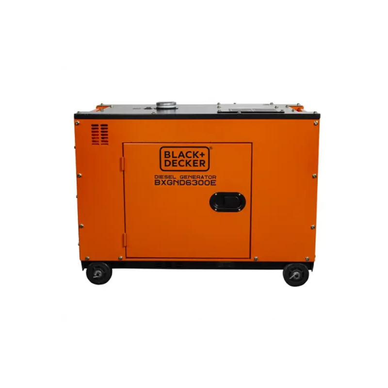 Groupe Électrogène Diesel Black+Decker 6,3kVA Full Power 230V Insonorisé BXGND6300E