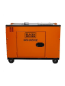 Black+Decker Diesel Generator 6,3kVA Full Power 230V Soundproof BXGND6300E