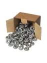 Hexagonal nut with serrated base DIN 6923 M10 - Stainless steel A2 - Set of 100 pieces
