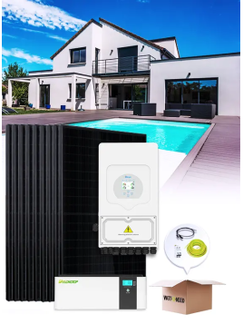 Selbstverbrauchsset 6 kVA – 14 Module mit Lithium-Batterie