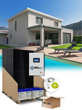 Kit de autoconsumo de 9 paneles de 6,5kVA con almacenamiento