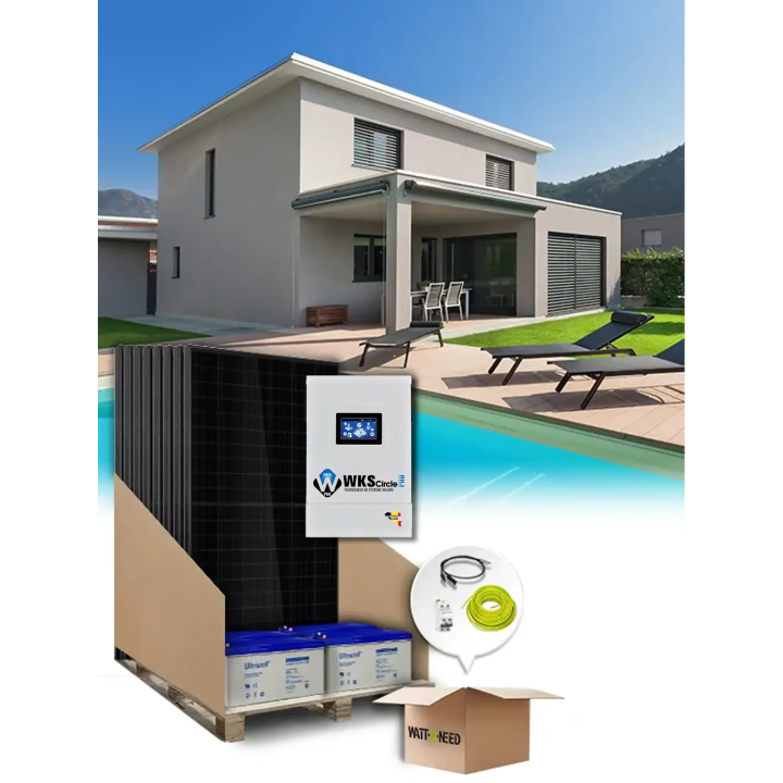 9-panel 6.5kVA self-consumption kit with storage