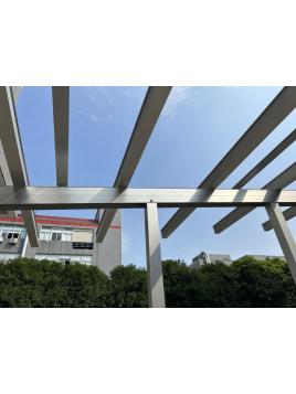 Aluminium fotovoltaïsche carport voor 15 panelen (alleen structuur) — vue 7