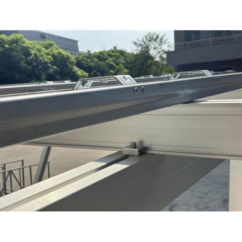 Carport photovoltaïque aluminium 15 panneaux