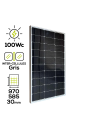 Panel solar monocristalino AST100-17M de 100 Wp, fiable